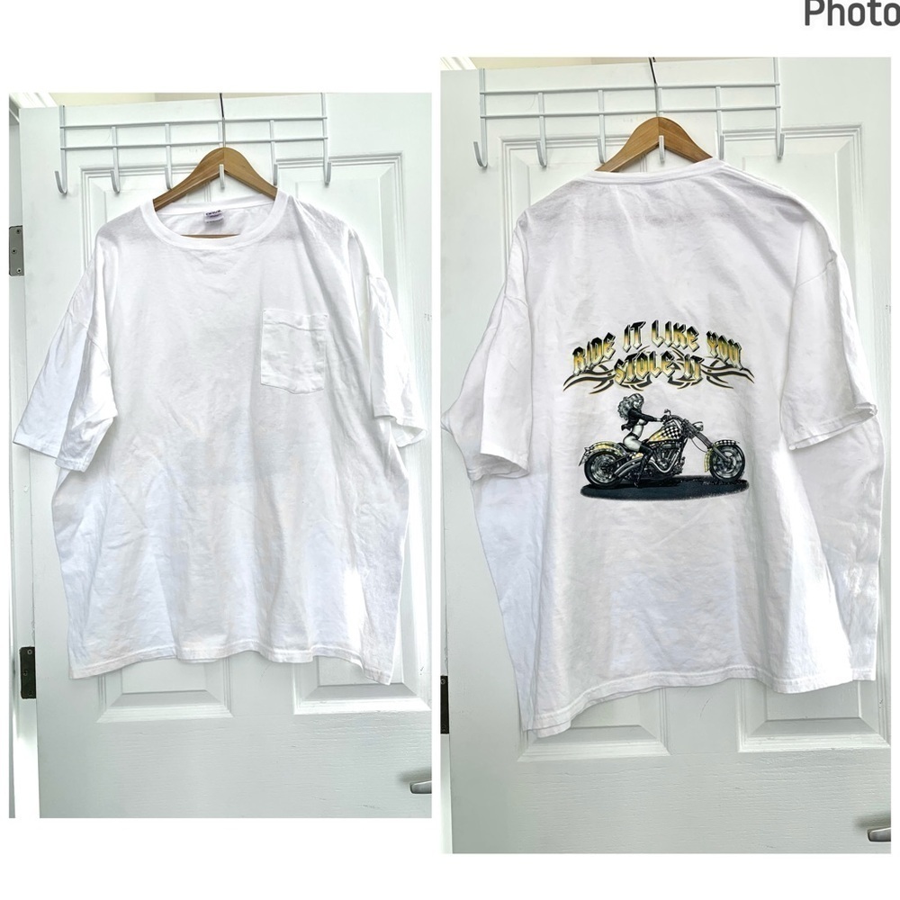 Ride It Like You Stole It motorcycle t shirt biker chick chopper moto 3XL